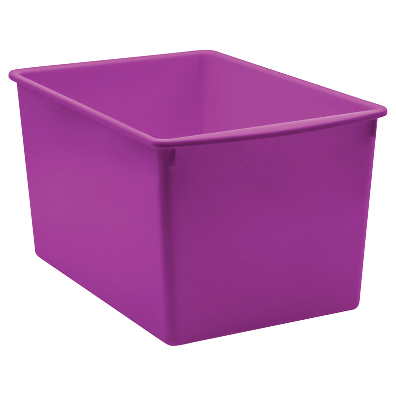 PURPLE PLASTIC MULTI-PURPOSE BIN