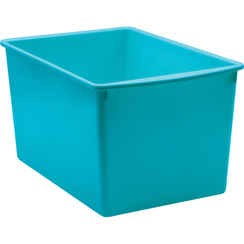 TEAL PLASTIC MULTI-PURPOSE BIN