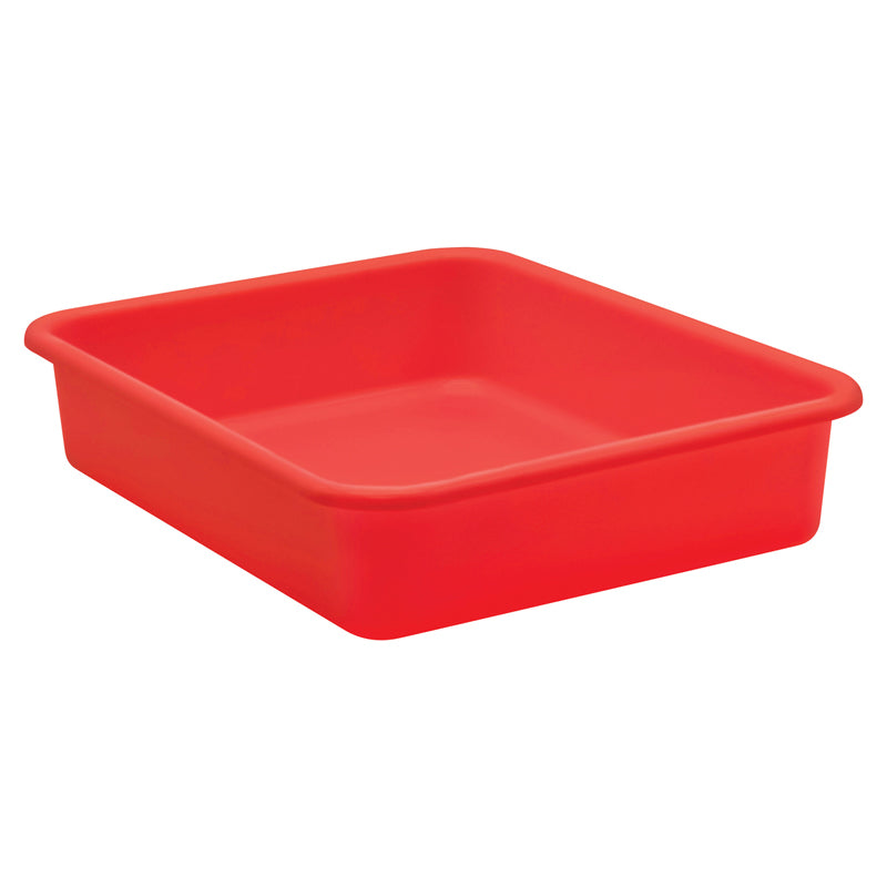 RED LARGE PLASTIC LETTER TRAY