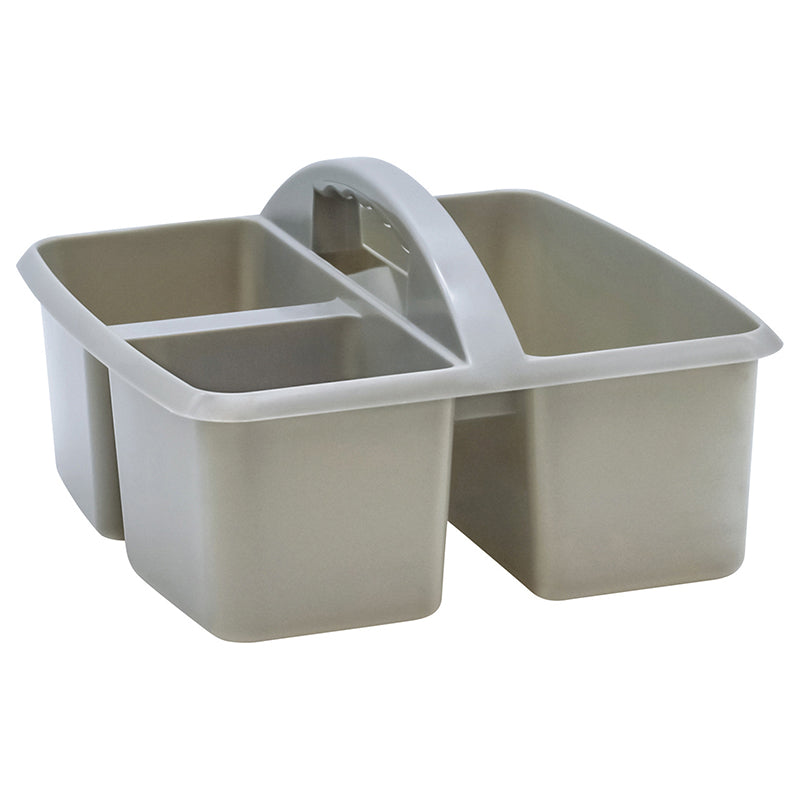 GRAY PLASTIC STORAGE CADDY