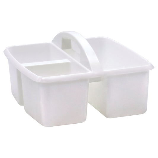 WHITE PLASTIC STORAGE CADDY