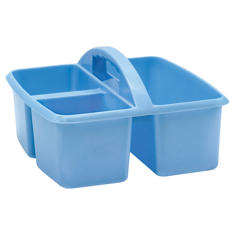 LIGHT BLUE PLASTIC STORAGE CADDY