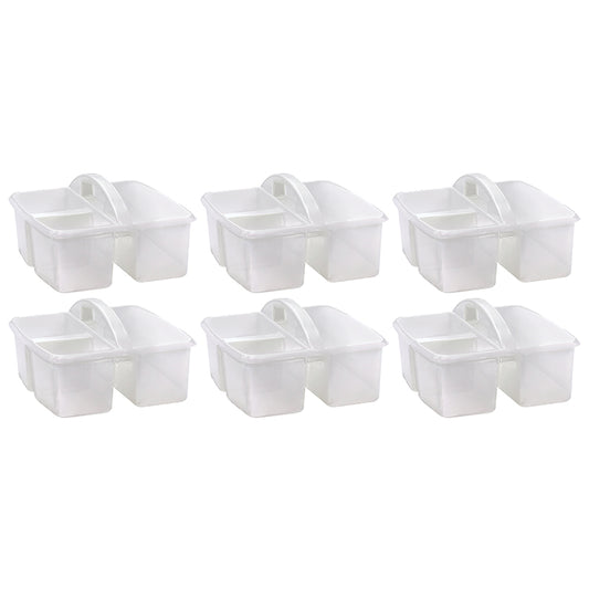 (6 EA) CLEAR PLASTIC STORAGE CADDY