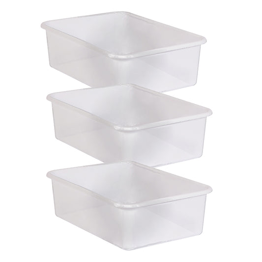 (3 EA) CLEAR LARGE PLASTIC STORAGE