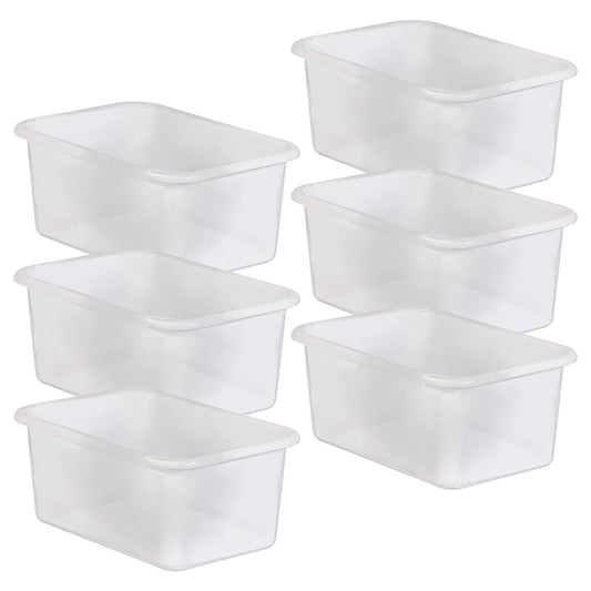 (6 EA) CLEAR SMALL PLASTIC STORAGE