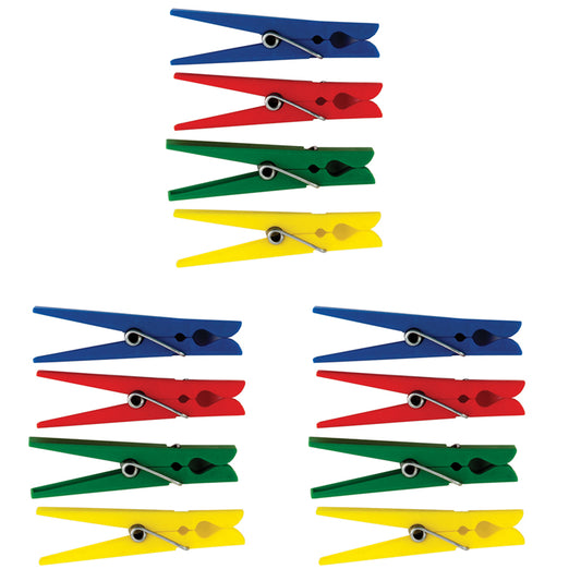 (3 PK) PLASTIC CLOTHESPINS