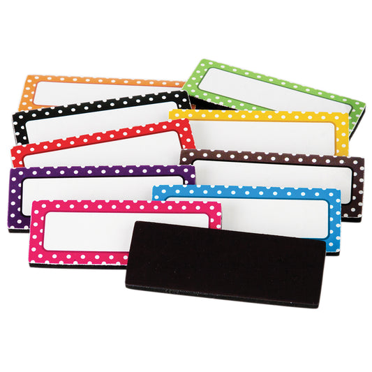 (2 PK) POLKA DOTS MAGNETIC LABELS