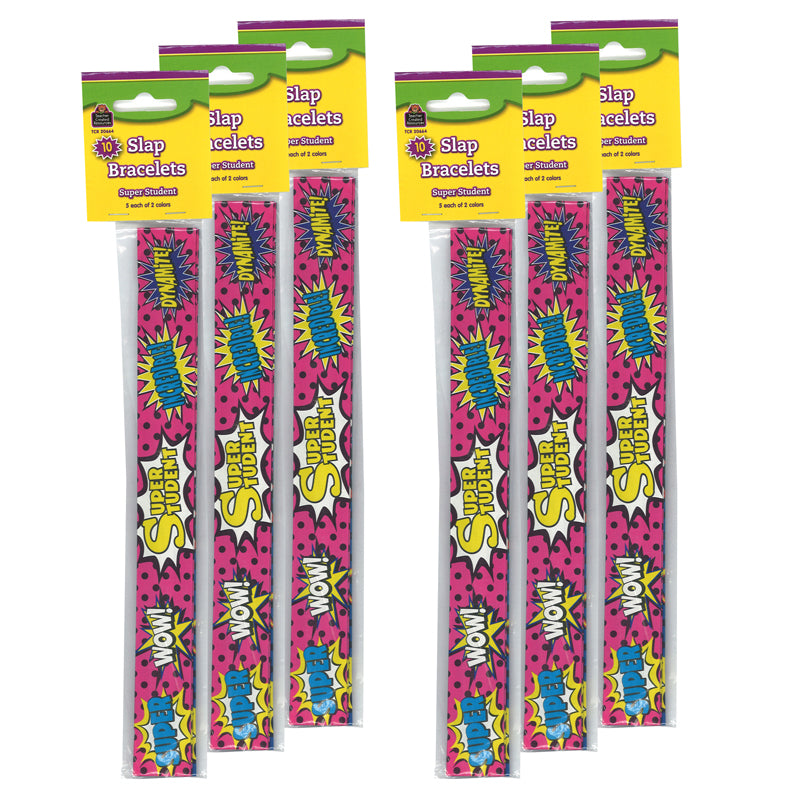 (6 PK) SLAP BRACELETS SUPERHERO