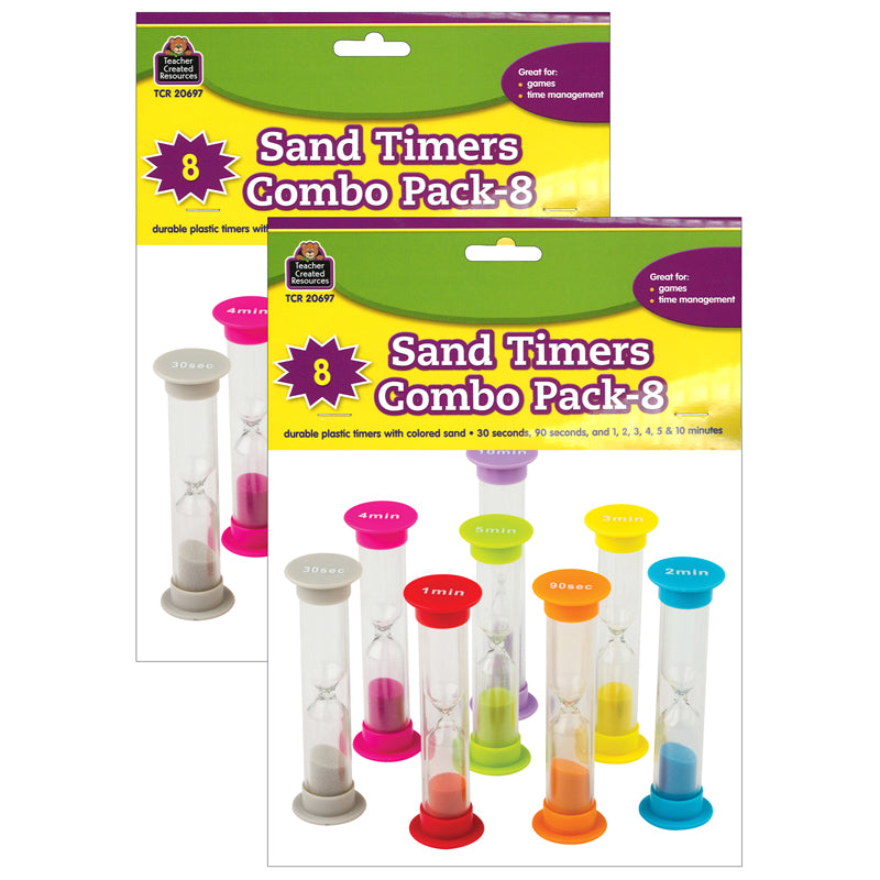 (2 PK) SMALL SAND TIMERS COMBO 8