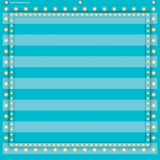 LIGHT BLUE MARQUEE 7 POCKET 28X28