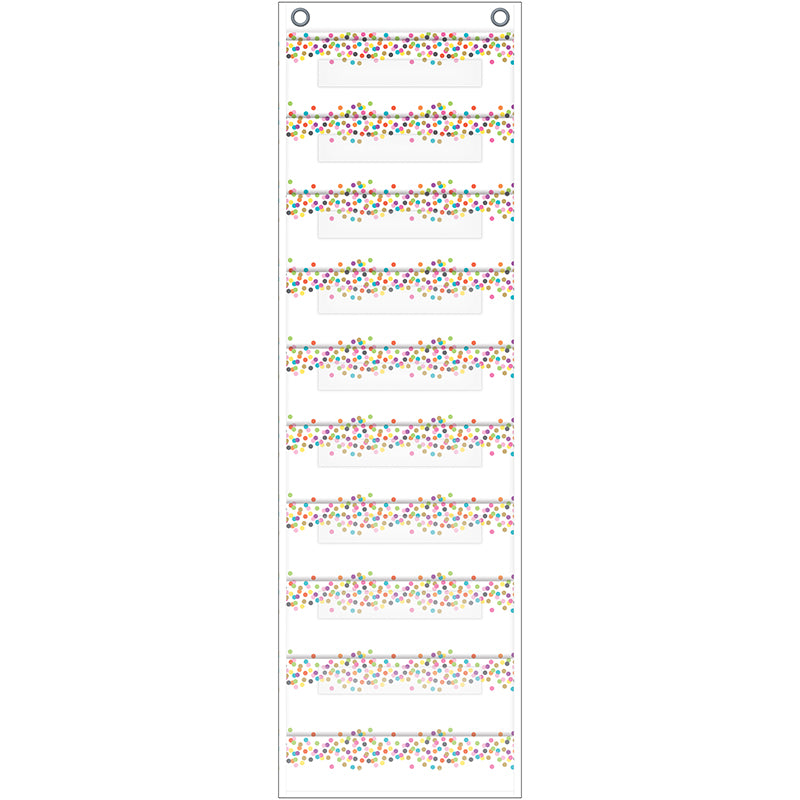 FILE STORAGE POCKET CHART CONFETTI
