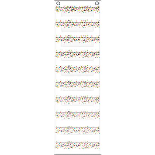 FILE STORAGE POCKET CHART CONFETTI