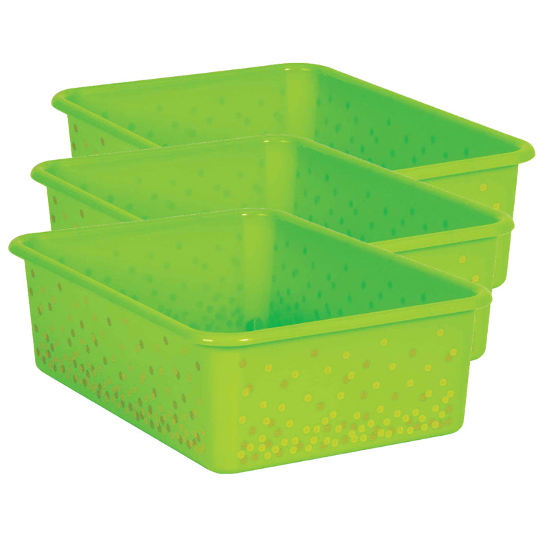 (3 EA) LIME CONFETTI LARGE PLASTIC