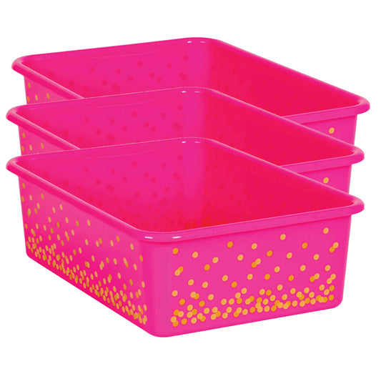 (3 EA) PINK CONFETTI LARGE PLASTIC