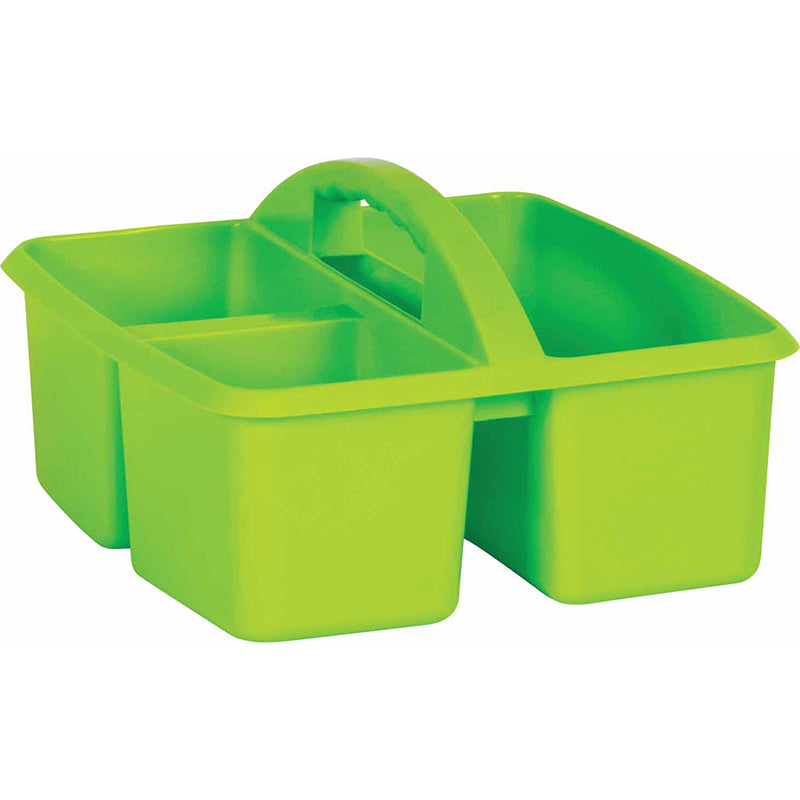 LIME PLASTIC STORAGE CADDY