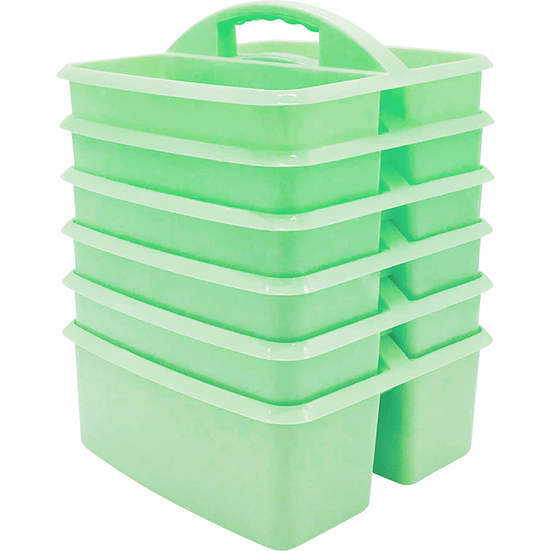 (6 EA) MINT PLASTIC STORAGE CADDY
