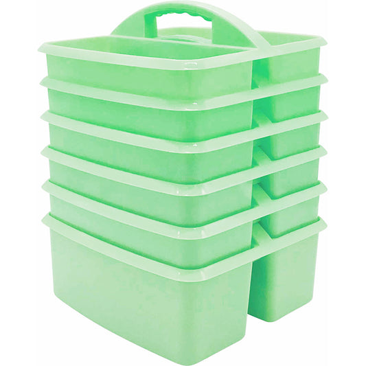(6 EA) MINT PLASTIC STORAGE CADDY