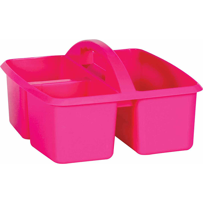 PINK PLASTIC STORAGE CADDY