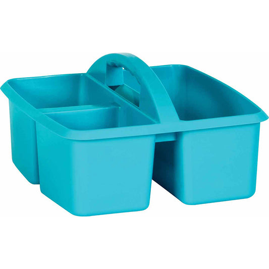 TEAL PLASTIC STORAGE CADDY