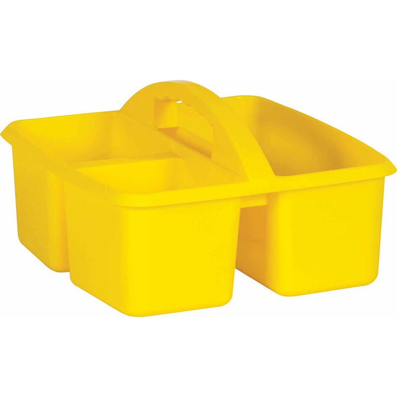 YELLOW PLASTIC STORAGE CADDY