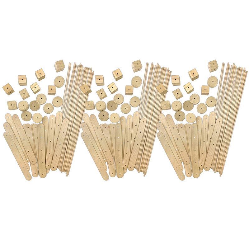 (3 PK) WOOD CONSTRUCTION KIT 66/PK