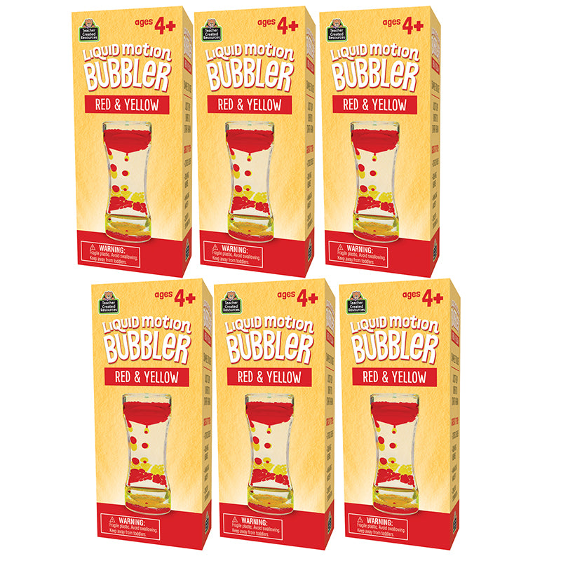 (6 EA) LIQUID MOTION BUBBLR RED/YLW