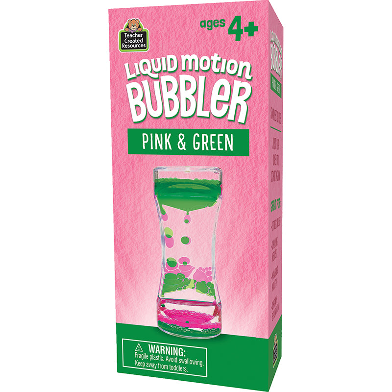 PINK & GREEN LIQUID MOTION BUBBLER