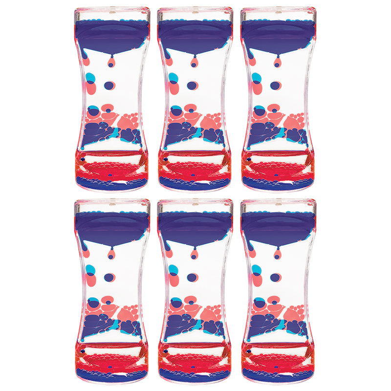 (6 EA) RED & BLUE LIQUID MOTION