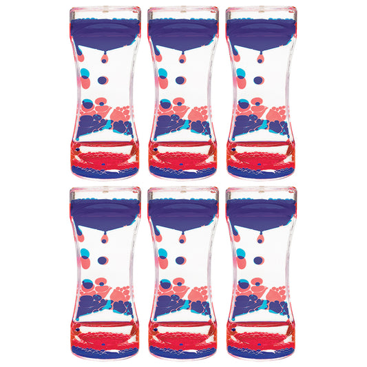 (6 EA) RED & BLUE LIQUID MOTION