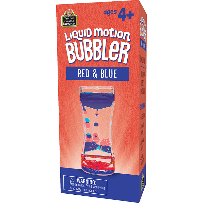 RED & BLUE LIQUID MOTION BUBBLER