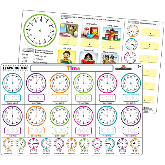 TIME LEARNING MAT