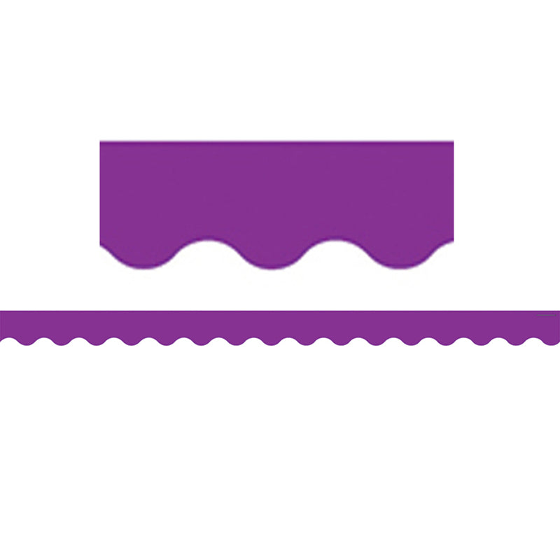 PURPLE SCALLOPED BORDER TRIM