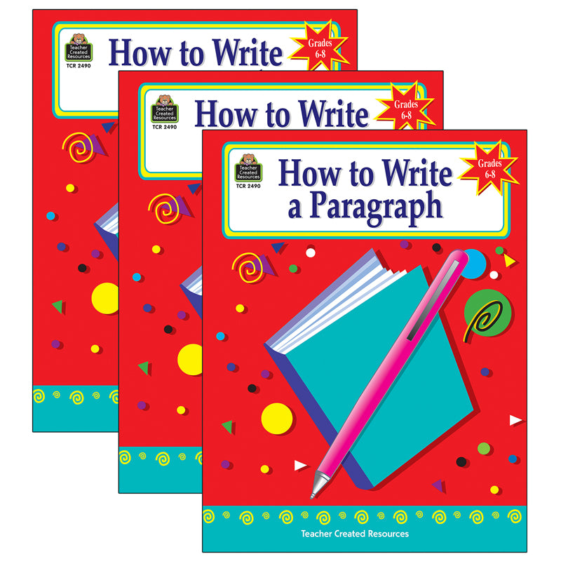 (3 EA) HOW TO WRITE A PARAGRAPH