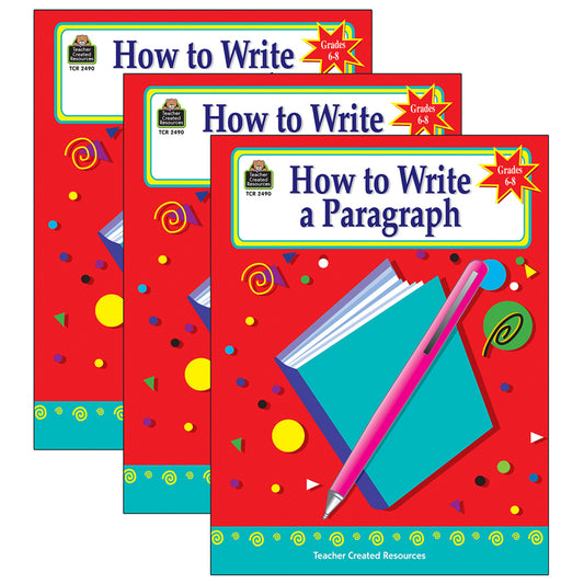 (3 EA) HOW TO WRITE A PARAGRAPH