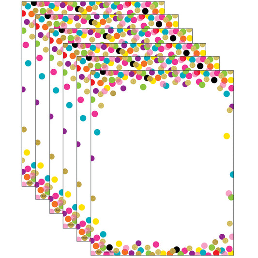 (6 PK) CONFETTI COMPUTER PAPER