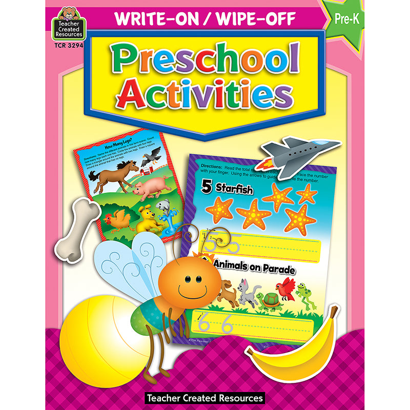 WRITE-ON/WIPE-OFF PREK ACTIVITIES