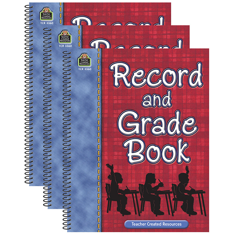 (3 EA) RECORD AND GRADE BOOK