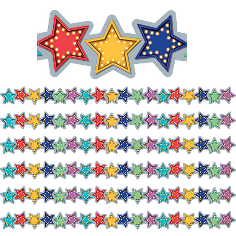 (6 PK) MARQUEE STARS DIE CUT BORDR