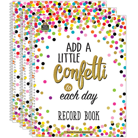 (3 EA) CONFETTI RECORD BOOK