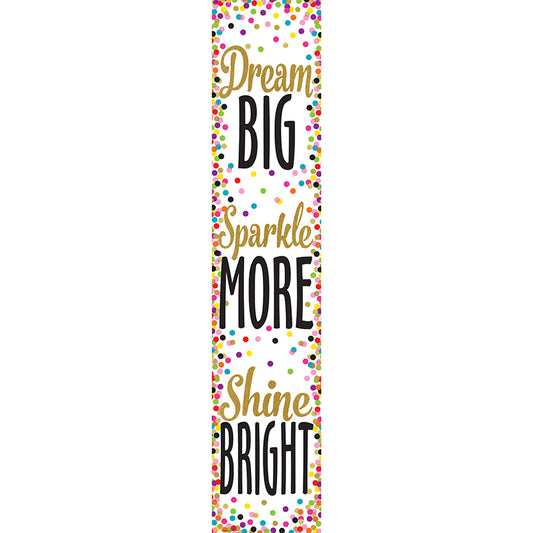 CONFETTI DREAM BIG BANNER