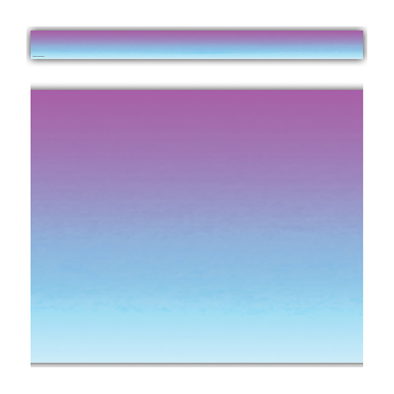 PURPLE & BLU COLOR WASH BORDER TRIM