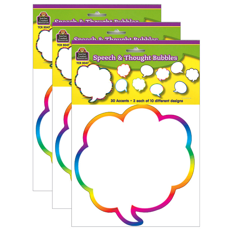 (3 PK) SPEECH/THOUGHT BUBBLES