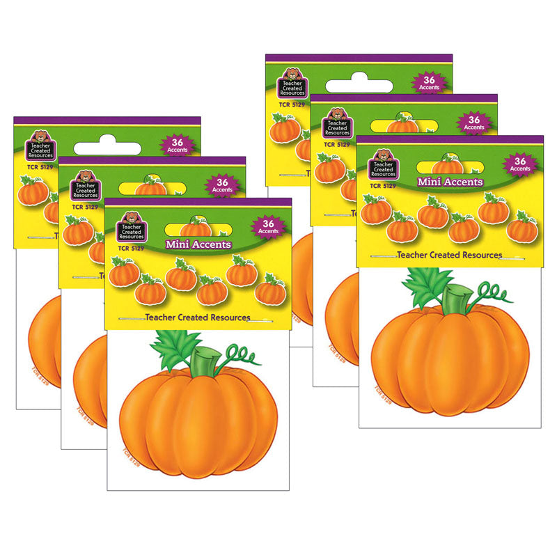 (6 PK) PUMPKINS MINI ACCENTS