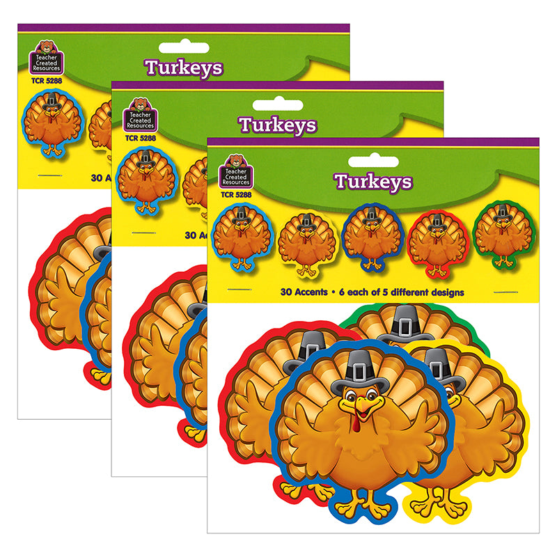 (3 PK) TURKEY ACCENTS