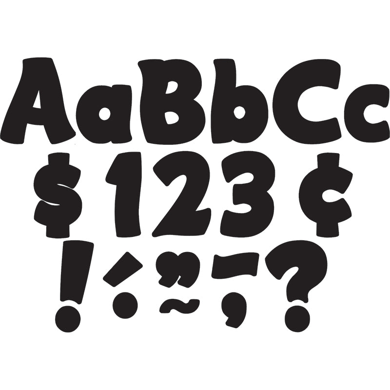 BLACK FUNTASTIC 4IN LETTERS COMBO