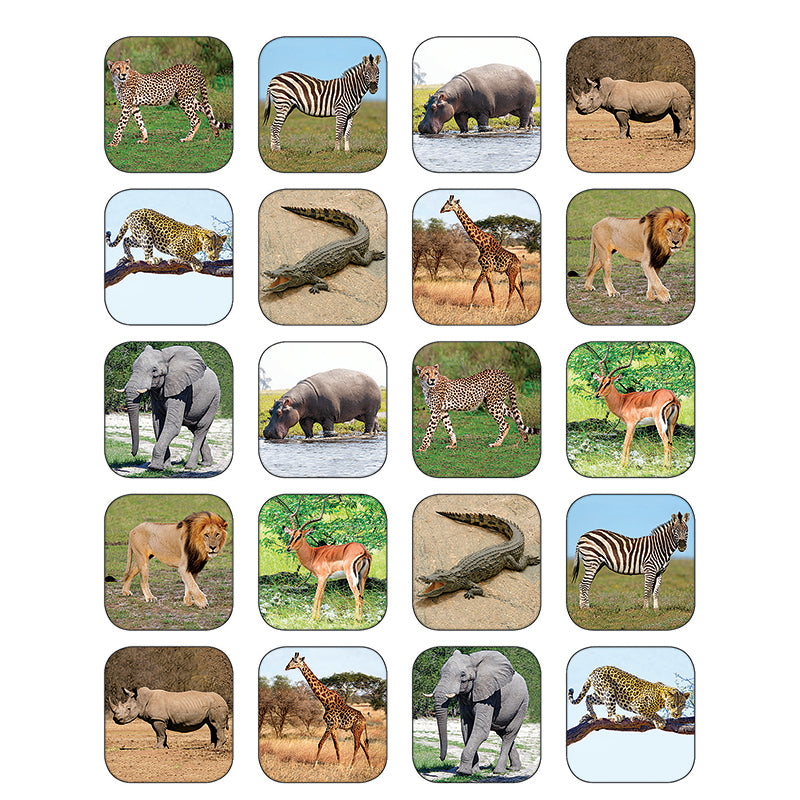 SAFARI ANIMALS STICKERS