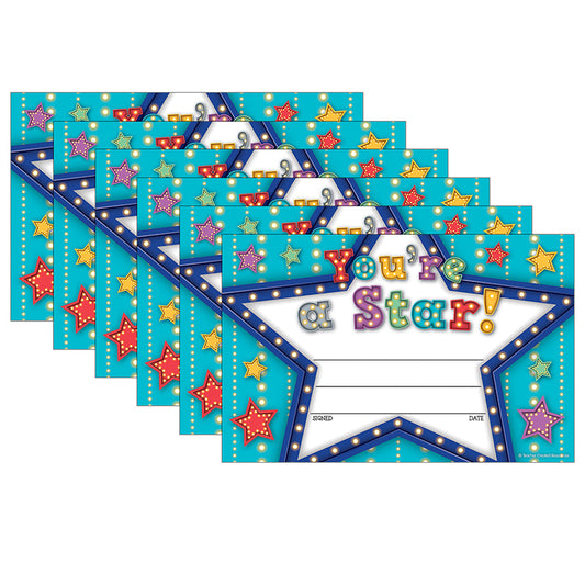 (6 PK) MARQUEE YOURE A STAR AWARDS