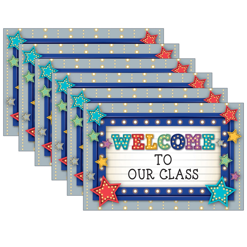 (6 PK) MARQUEE WELCOME POSTCARDS