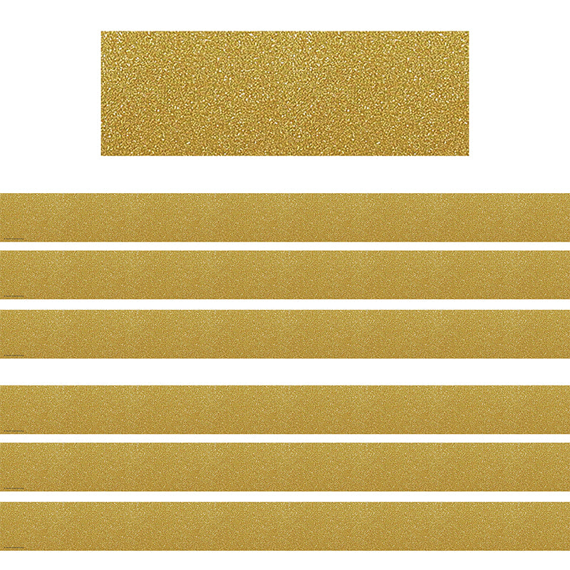 (6 PK) CONFTTI GOLD STRAIGHT BORDER