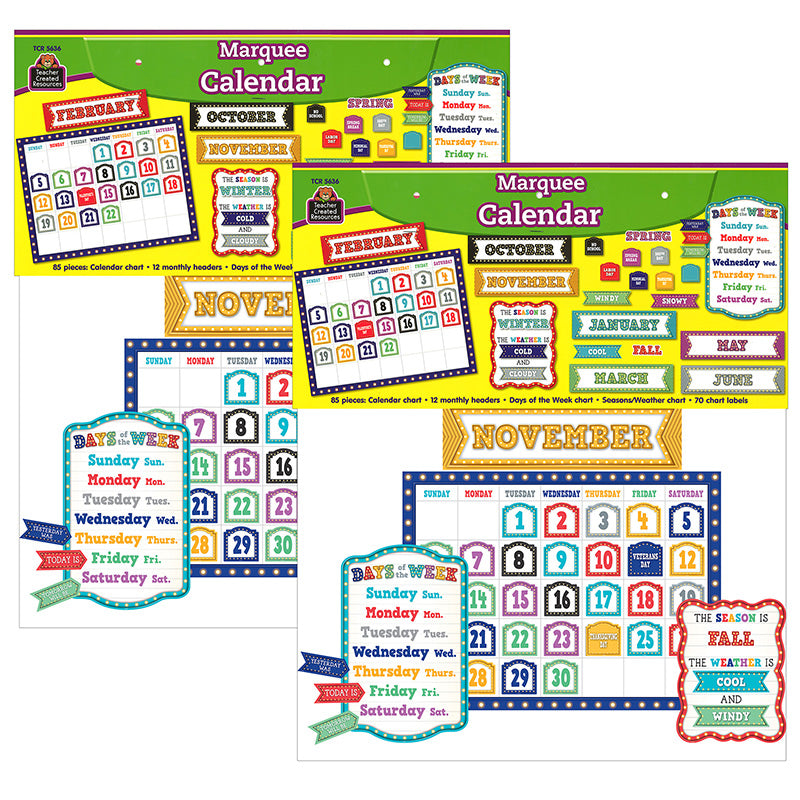 (2 ST) MARQUEE CALENDAR BULLETIN